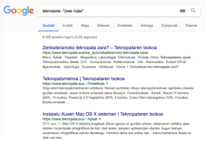 Nola bilatu Googlen jaubia lez 17 - teknopata.eus