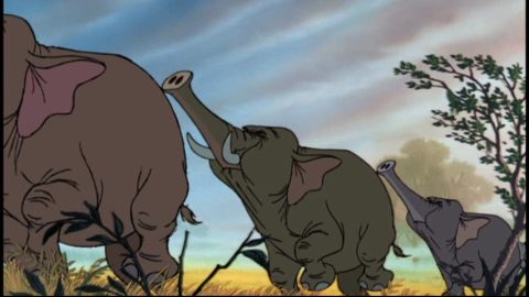 Elefanteen martxa, Disneyren 'The Jungle Book' klasikotik