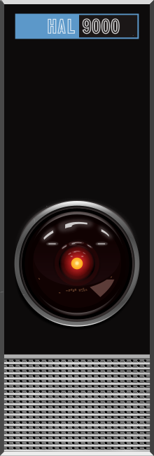 2001 pelikulako HAL 9000 ordenagailu adimendunaren interfazea. WIkimediatik hartua.